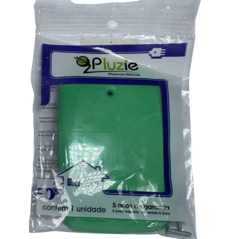 Placa-Cega-Ideale-4x2-Verde-3539-Pluzie