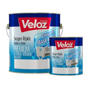 Tinta Esmalte a Base de Água Branco Neve 3,6 Litros Veloz