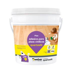 Adesivo Acrílico para Pisos Vinílicos Branco 18kg Quartzolit