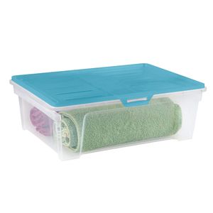 Caixa Incolor 13L Tampa Azul 10002.003 P - Pratk