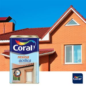Resina Acrílica Solvente 18 Litros Coral