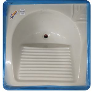 Tanque Simples 0,58cm Mármore Sintético Branco Dfibra