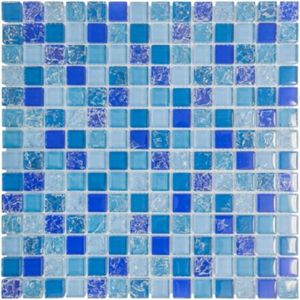 Pastilha de Vidro Smart Ice 28,3x28,3cm Azul Claro Colortil