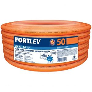 Eletroduto Corrugado Reforçado 20mm Fortlev