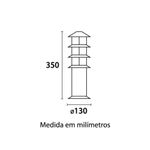 Poste-Oriental-1xe27-Branco-Fosco-Blumenau