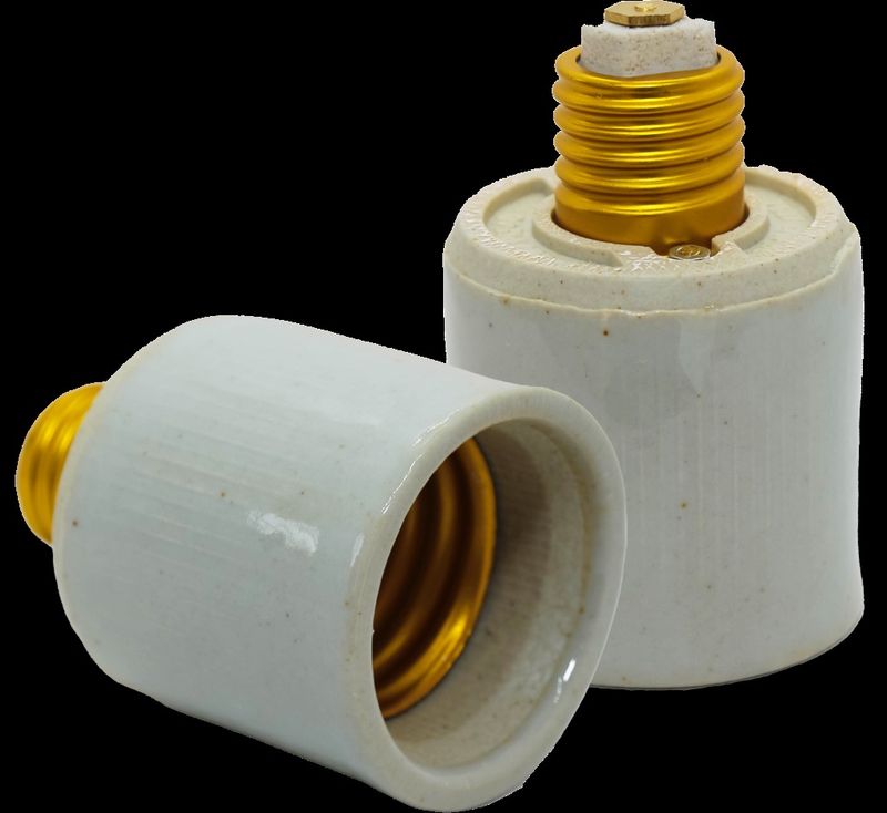 Porta-Lampada-Em-Porcelana-Adaptador-de-Ampliacao-de-E-27-para-E-40-4a-250v-Germer