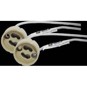 Soquete Receptáculo Com Rabicho Em Porcelana GZ10 2A 250V Germer