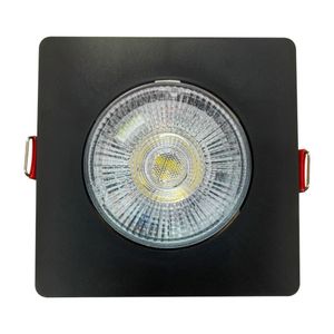 Spot LED Quadrado Preto 5w Authentic Luz Branca 6500k Bivolt Avant