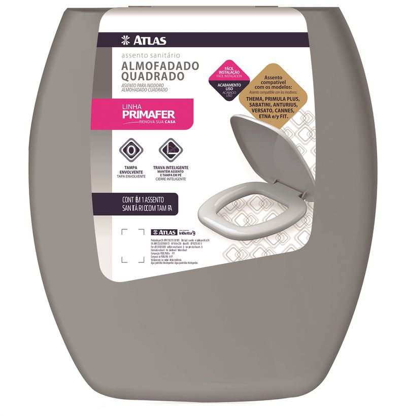 Assento-Sanitario-Almofadado-Quadrado-Cinza-Plastico-Atlas