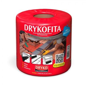 Fita de Aluminio 15CmX10M 1 Rolo Dryko