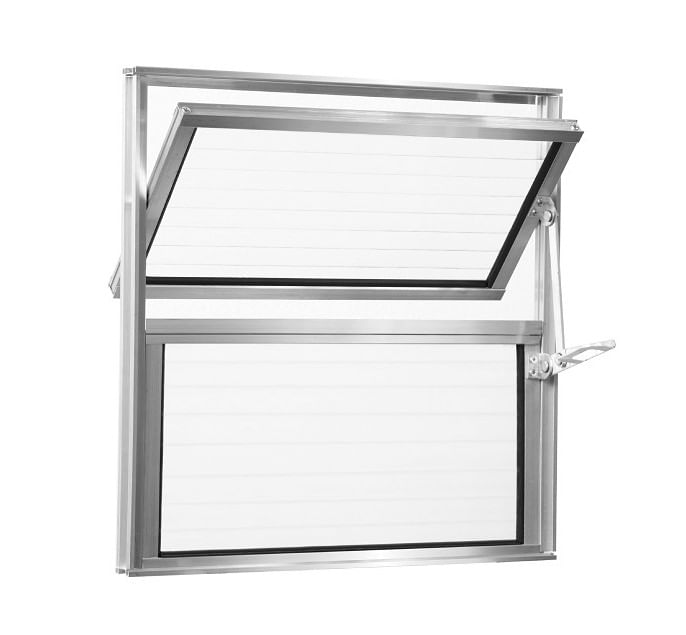 Basculante-40x40Cm-Vidro-Canelado-Natural-Aluvid