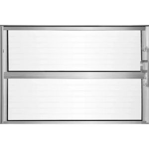Basculante 40x60Cm Vidro Canelado Natural Aluvid